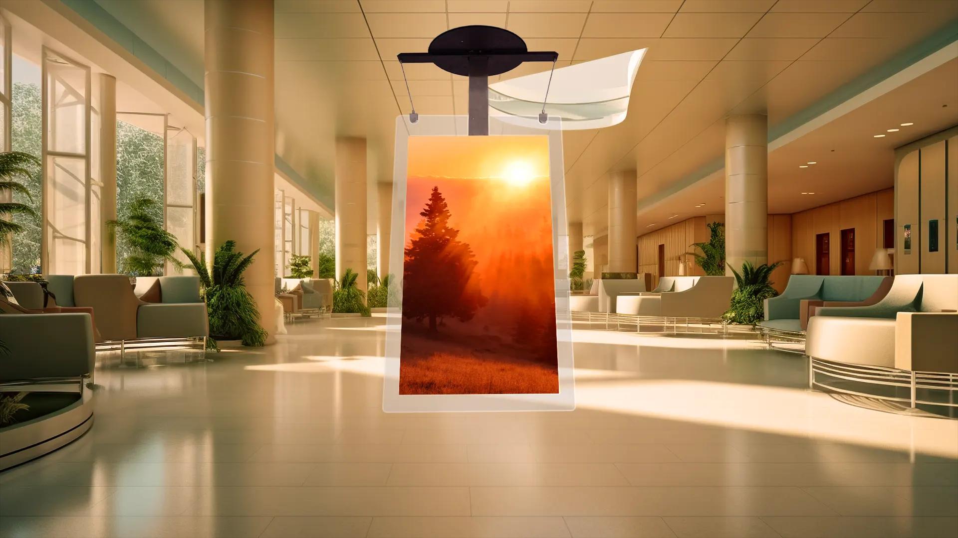 HANGING DIGITAL SIGNAGE